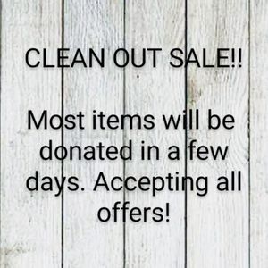 Closet Clean Out Sale!
